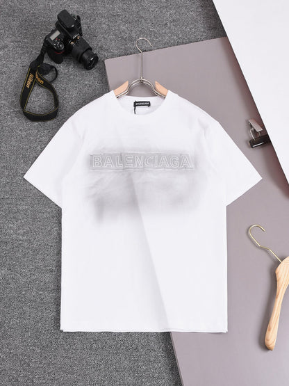 250604 New heavy-duty hand-printed T-shirt