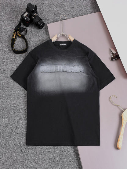 250604 New heavy-duty hand-printed T-shirt