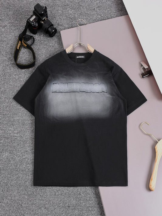 250604 New heavy-duty hand-printed T-shirt