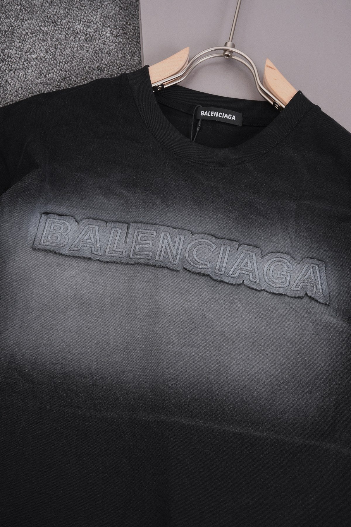 250604 New heavy-duty hand-printed T-shirt