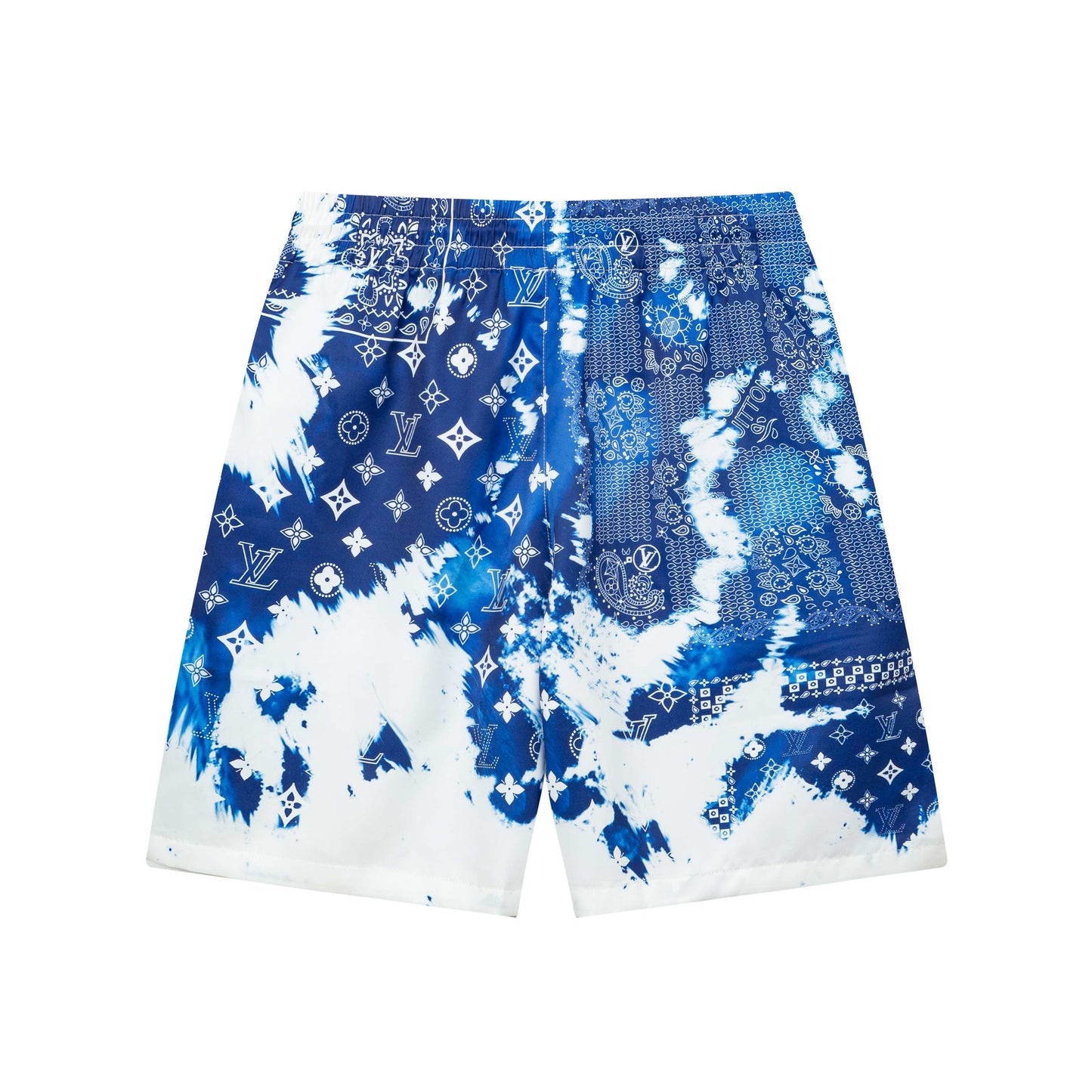 250604 New navy blue full-print quick-drying shorts