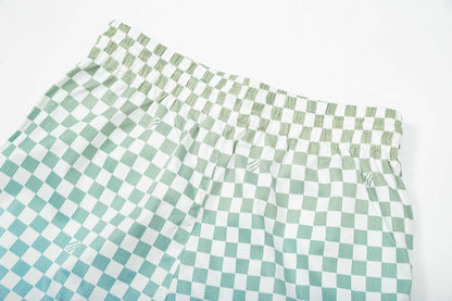 250604 New checkered gradually variable dry beach shorts