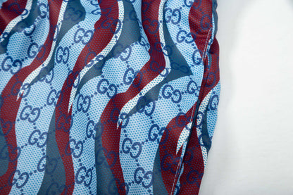 250604 New wavy full-print quick-drying beach shorts