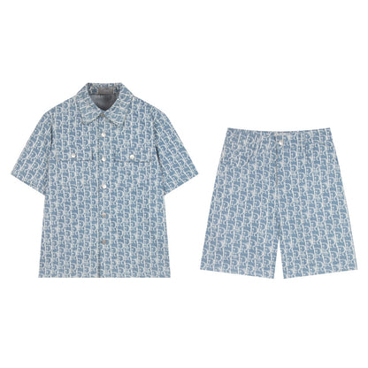 250604 New twill denim cotton stylish lapel denim shirt