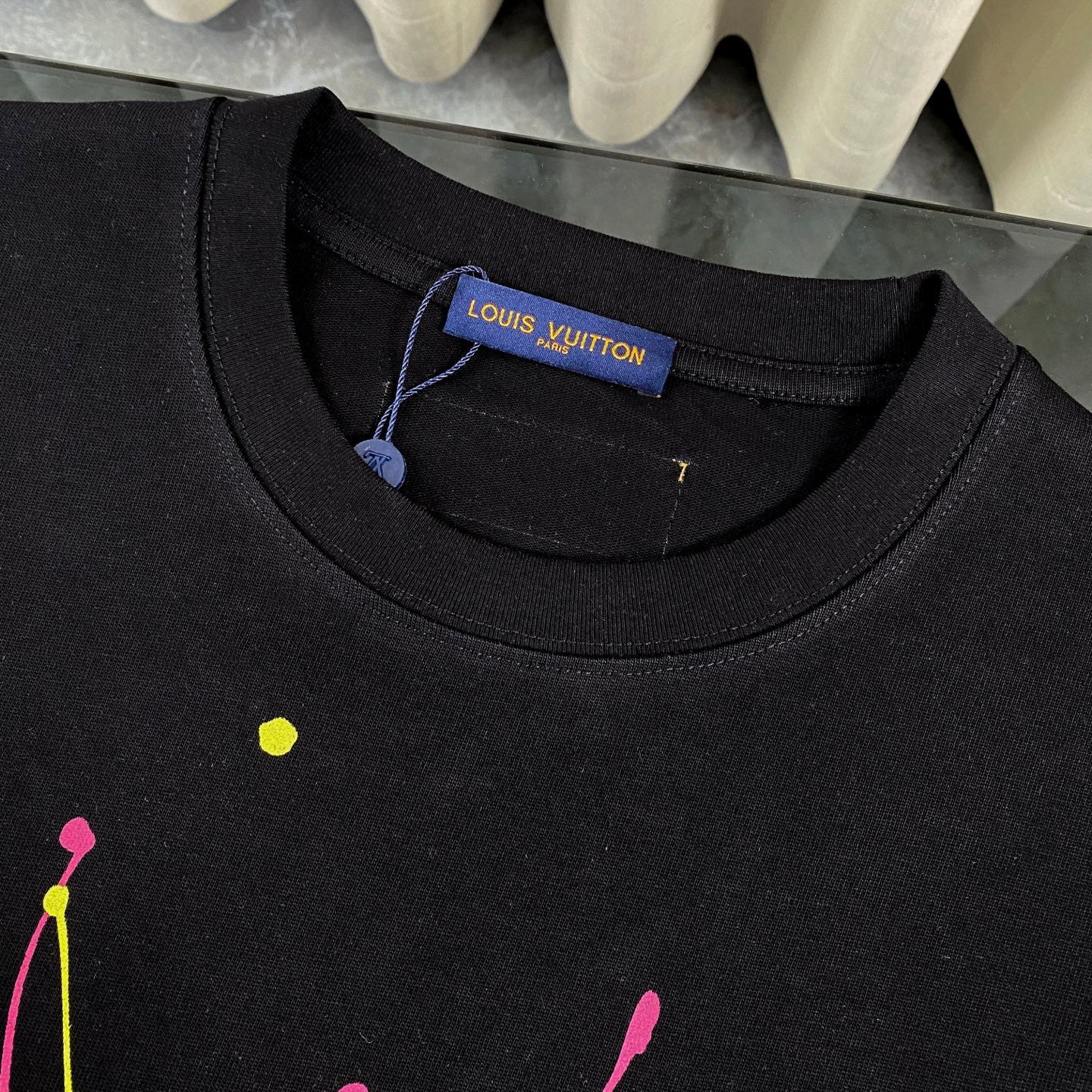 250604 New dopamine color graffiti print T-shirt