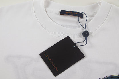 250604 New jacquard embroidery heavy work T-shirt