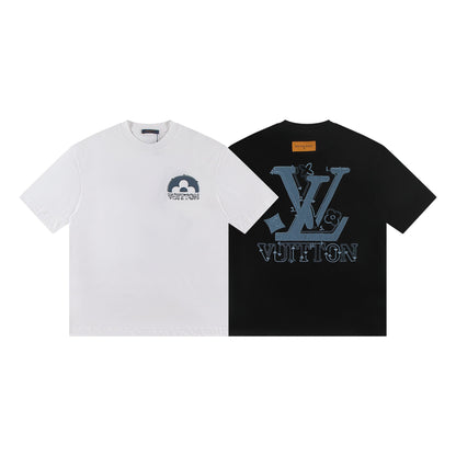 250604 New jacquard embroidery heavy work T-shirt