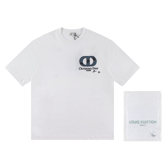 250604 New jacquard embroidery heavy work T-shirt