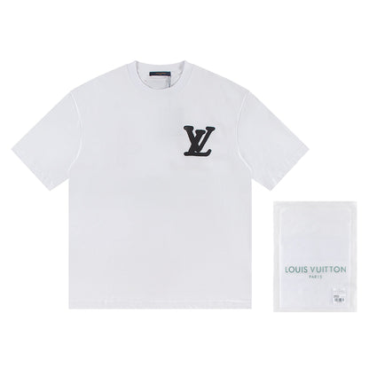 250604 New jacquard embroidery heavy work T-shirt