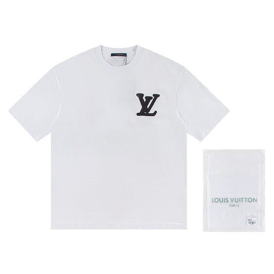 250604 New jacquard embroidery heavy work T-shirt