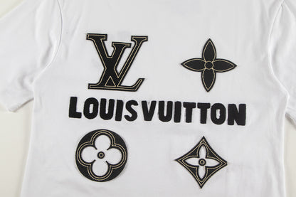 250604 New jacquard embroidery heavy work T-shirt