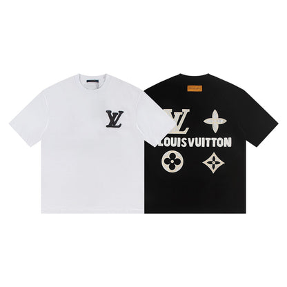 250604 New jacquard embroidery heavy work T-shirt