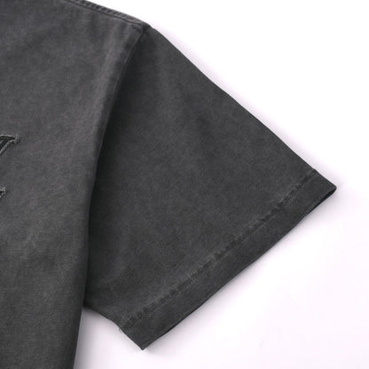 250604 New jacquard embroidery heavy work T-shirt