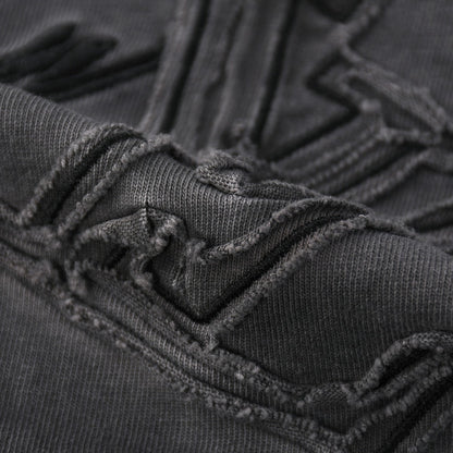 250604 New jacquard embroidery heavy work T-shirt