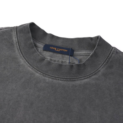 250604 New jacquard embroidery heavy work T-shirt