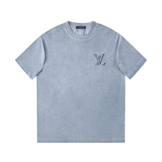 250604 New jacquard embroidery heavy work T-shirt