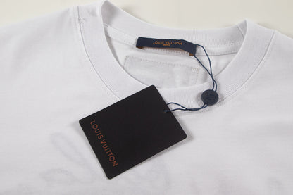 250614 New high-quality embroidered patch T-shirt