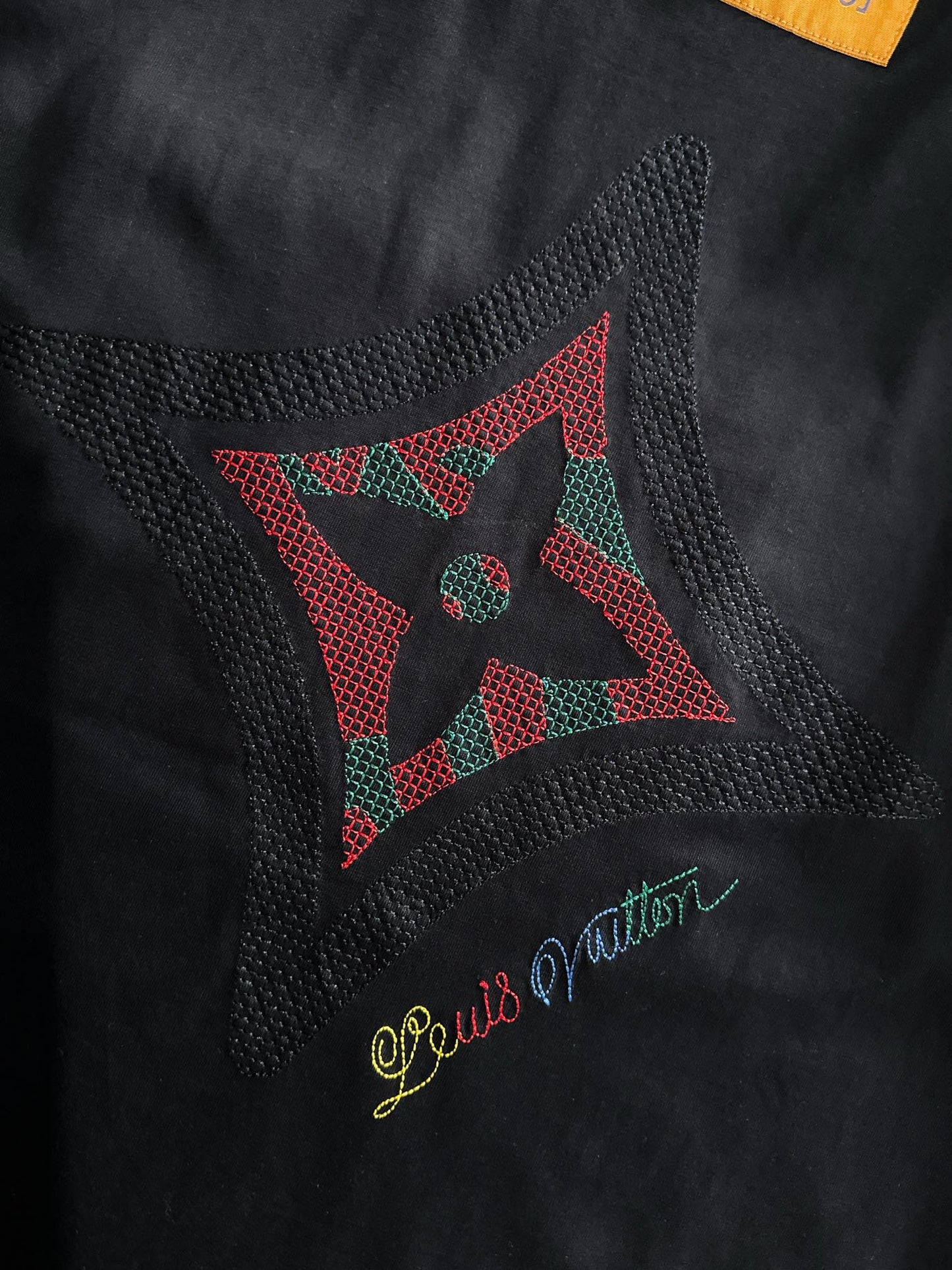 250614 New high-quality embroidered patchwork T-shirt