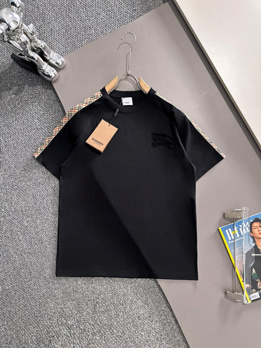 250614 New high-quality embroidered patchwork T-shirt