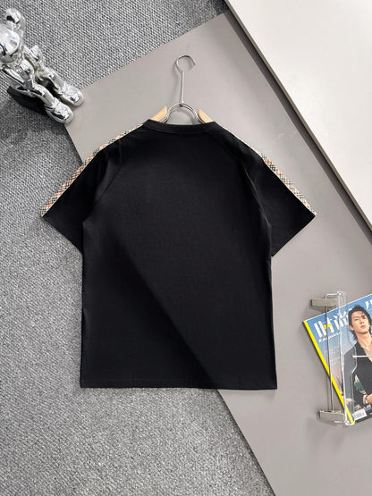 250614 New high-quality embroidered patchwork T-shirt
