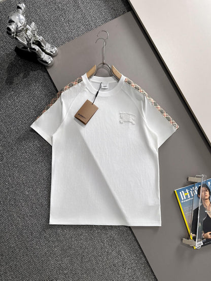 250614 New high-quality embroidered patchwork T-shirt
