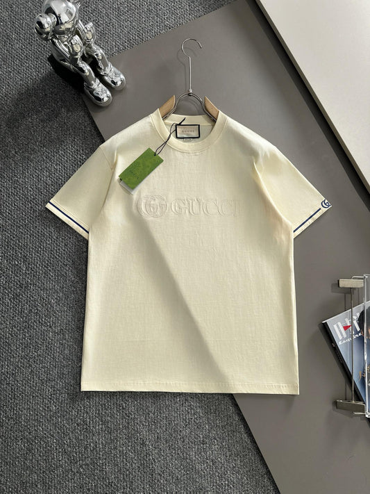 250614 New high-quality embroidered patchwork T-shirt