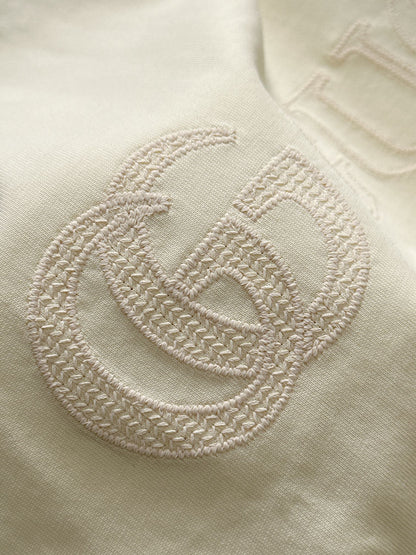 250614 New high-quality embroidered patchwork T-shirt