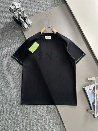 250614 New high-quality embroidered patchwork T-shirt