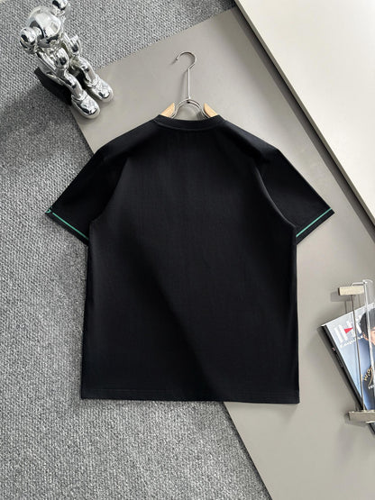 250614 New high-quality embroidered patchwork T-shirt