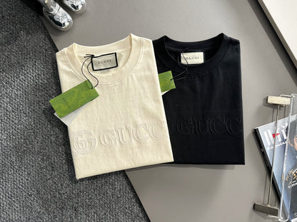 250614 New high-quality embroidered patchwork T-shirt
