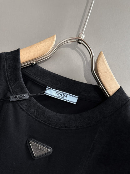 250614 New high-quality embroidered patchwork T-shirt