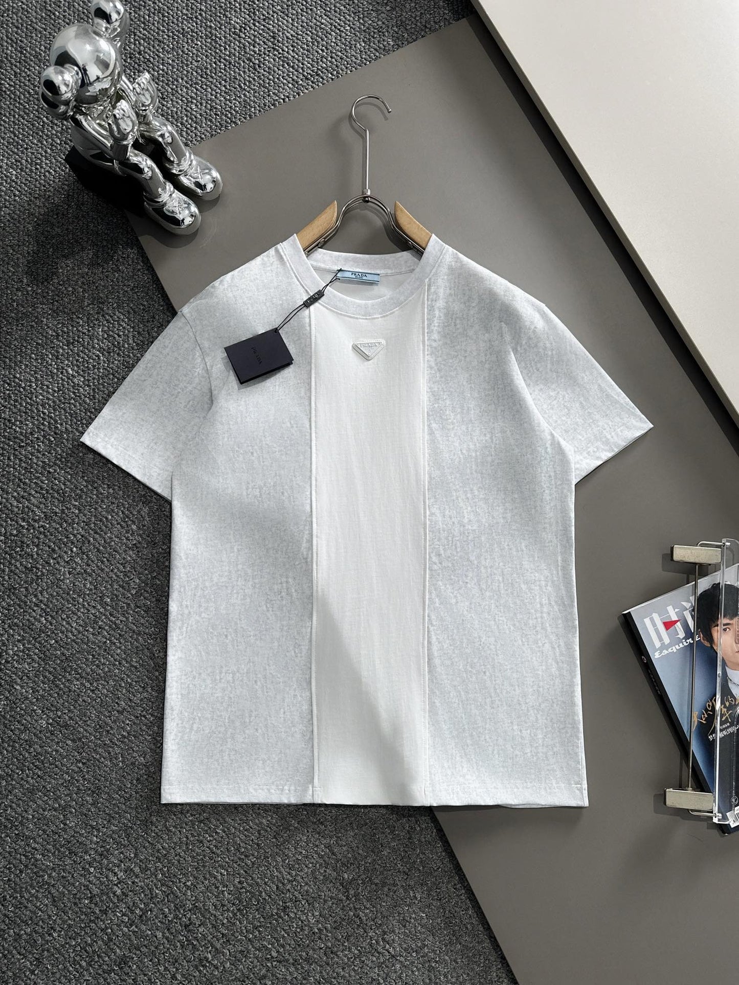 250614 New high-quality embroidered patchwork T-shirt