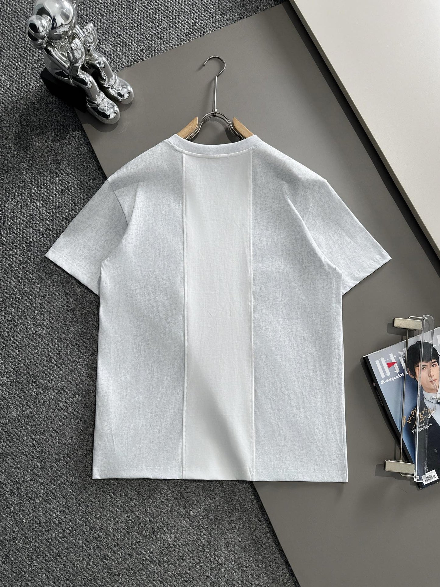 250614 New high-quality embroidered patchwork T-shirt