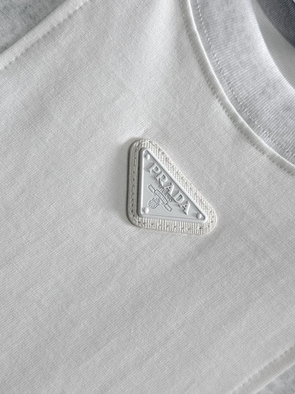 250614 New high-quality embroidered patchwork T-shirt