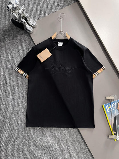 250614New high-quality embroidered patchwork T-shirt