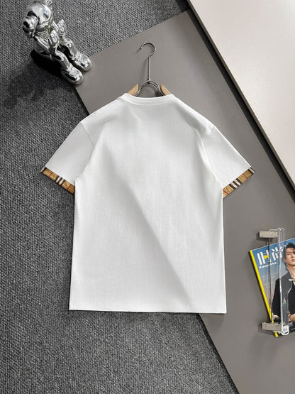 250614New high-quality embroidered patchwork T-shirt