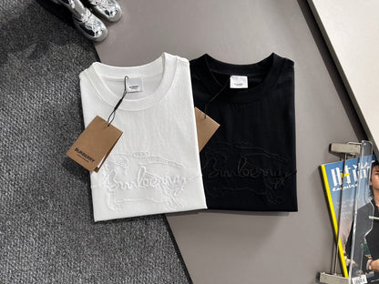 250614New high-quality embroidered patchwork T-shirt
