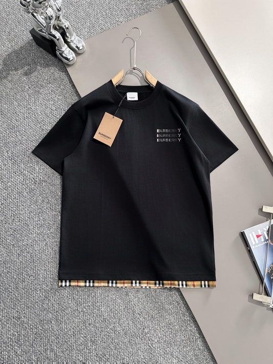 250614 New high-quality embroidered patchwork T-shirt
