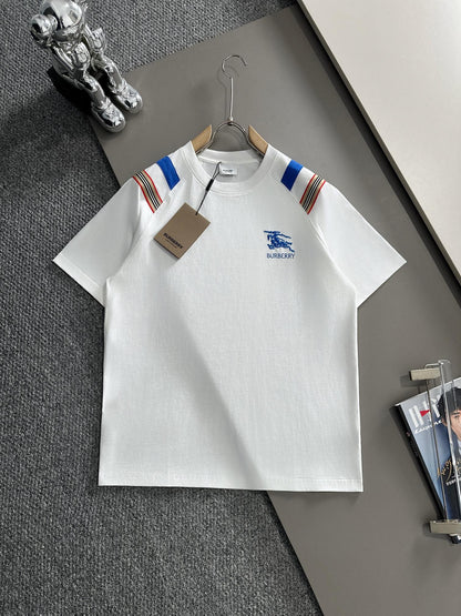 250614 New high-quality embroidered patchwork T-shirt