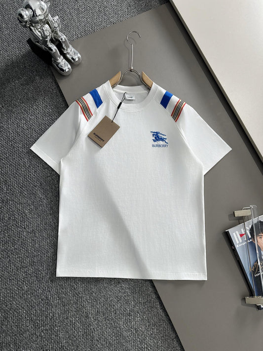 250614 New high-quality embroidered patchwork T-shirt