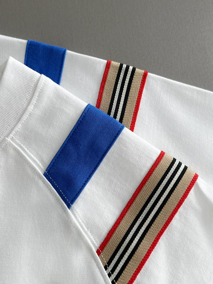 250614 New high-quality embroidered patchwork T-shirt