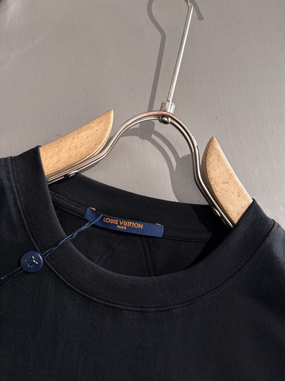 250614 New high-quality embroidered patchwork T-shirt