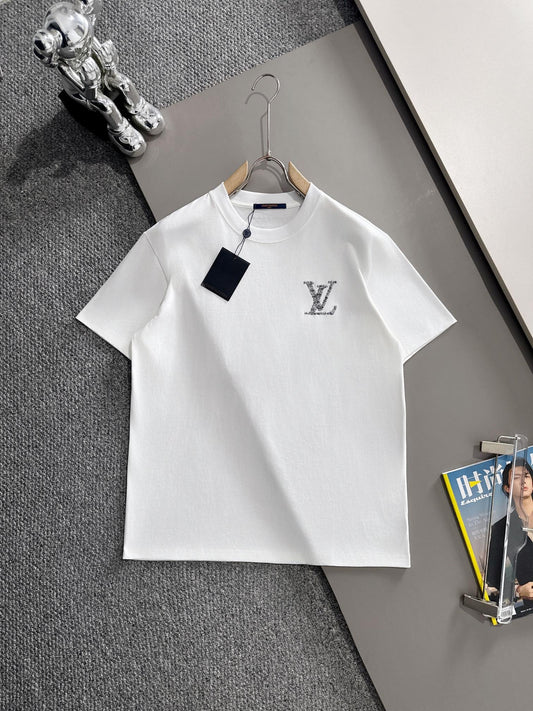 250614 New high-quality direct-spray gradient embroidery T-shirt