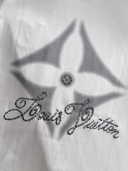 250614 New high-quality direct-spray gradient embroidery T-shirt