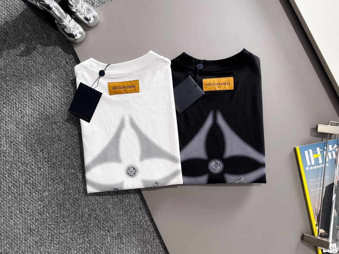 250614 New high-quality direct-spray gradient embroidery T-shirt
