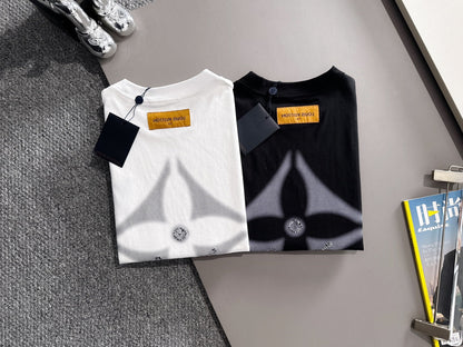 250614 New high-quality direct-spray gradient embroidery T-shirt