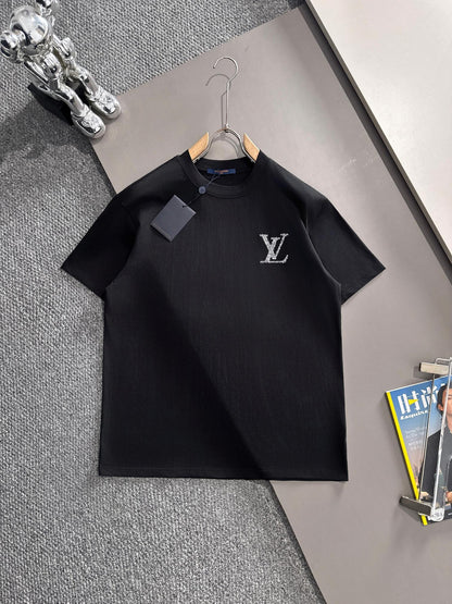 250614 New high-quality direct-spray gradient embroidery T-shirt