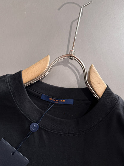 250614 New high-quality direct-spray gradient embroidery T-shirt