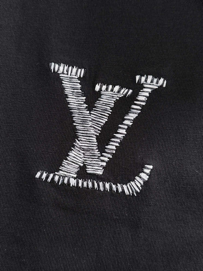 250614 New high-quality direct-spray gradient embroidery T-shirt