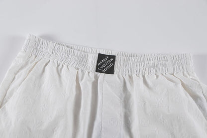 250614 New high-quality flocking pattern shorts
